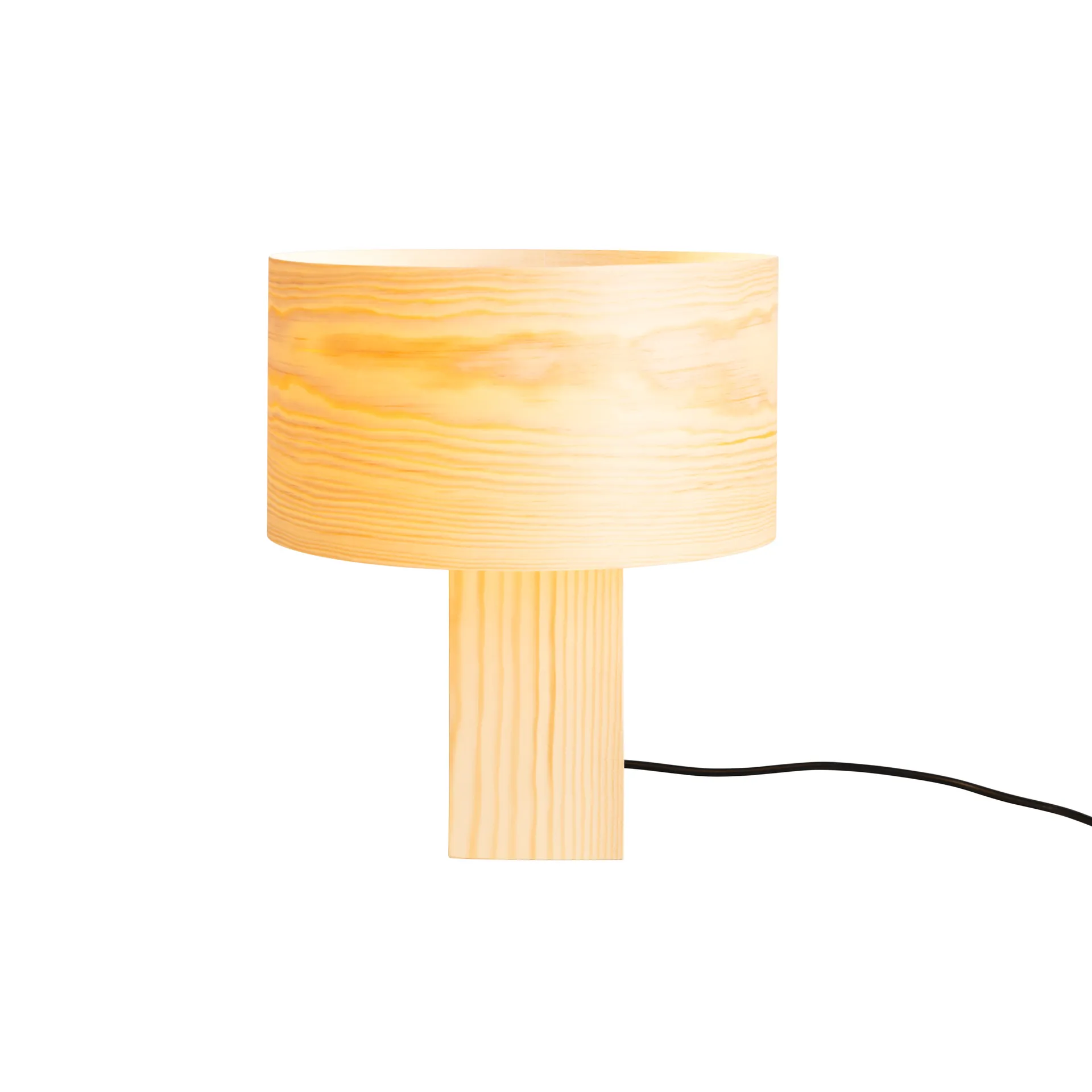 018 Hoop Table Lamp tafellamp, Mat geolied en gewaxt grenen, 34 cm Vaarnii