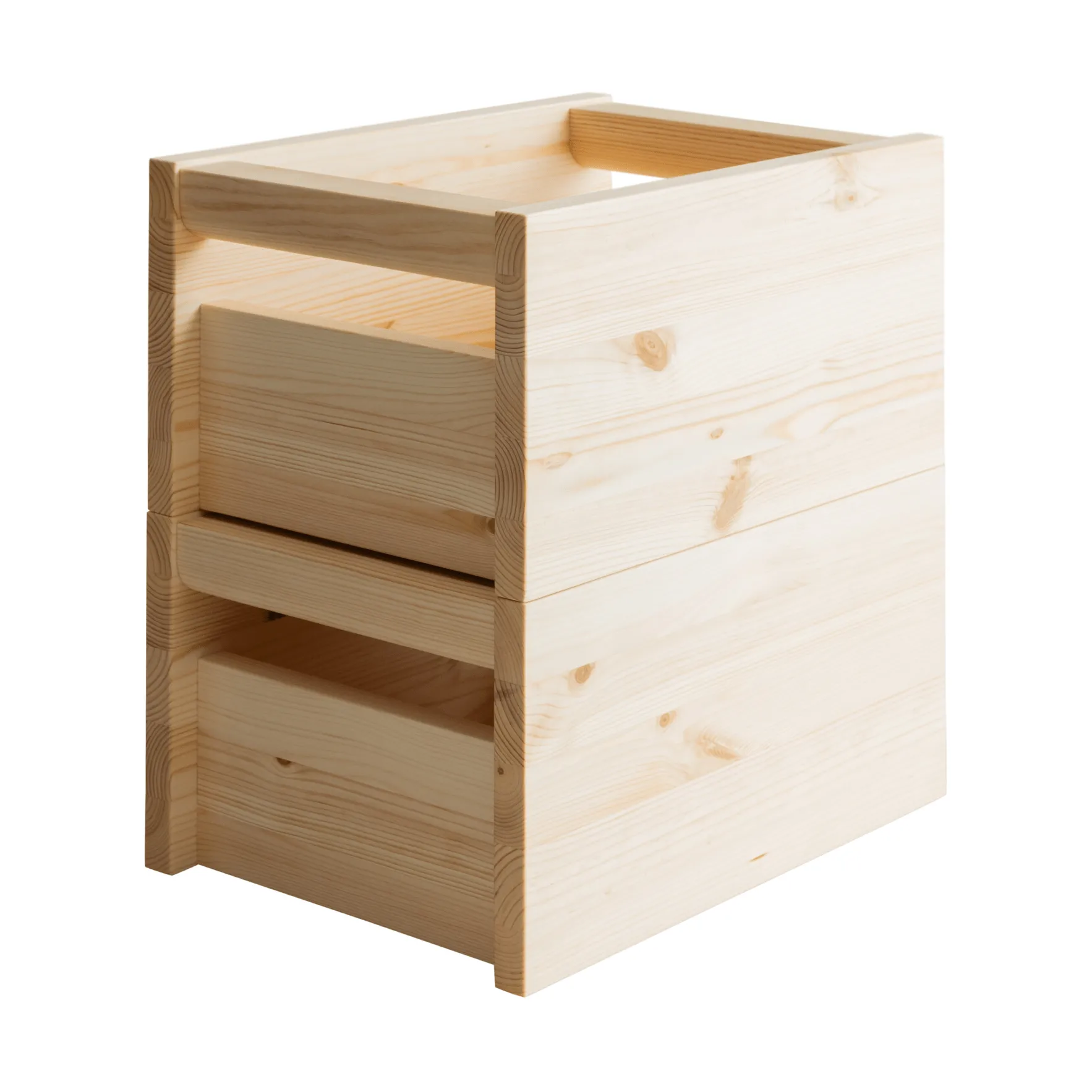 020 Koppa Crate opbergdoos, Oliegewaxed grenen, small 29x43x22 cm Vaarnii