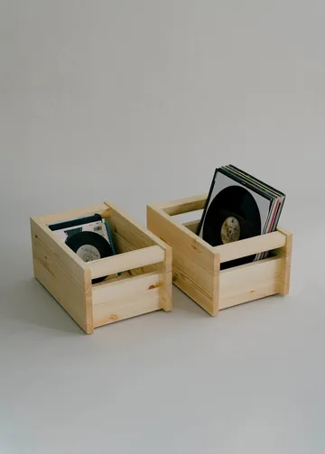 020 Koppa Crate opbergdoos - Oliegewaxed grenen, small 29x43x22 cm - Vaarnii