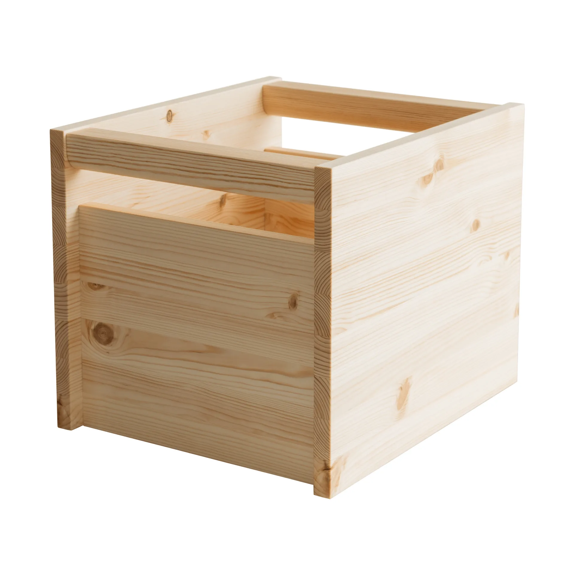 020 Koppa Crate opbergdoos, Oliegewaxte grenen, large 38x43x36 cm Vaarnii
