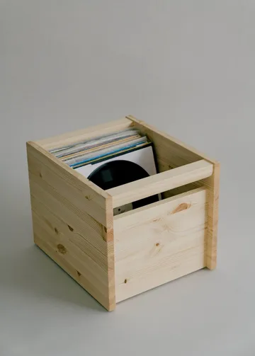 020 Koppa Crate opbergdoos - Oliegewaxte grenen, large 38x43x36 cm - Vaarnii