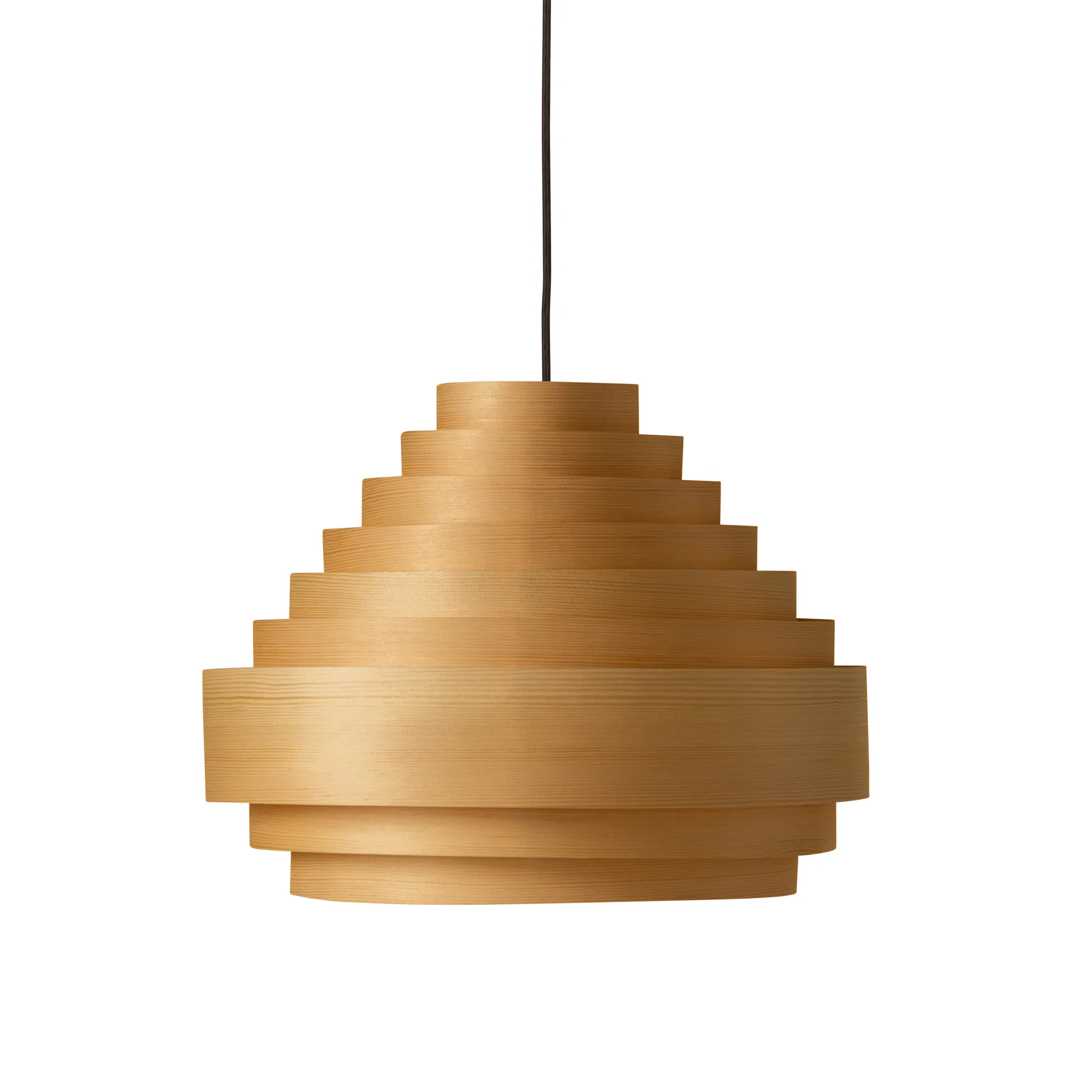 1001 Hans Pendant hanglamp, Mat geolied en gewaxt grenen, Ø38 cm Vaarnii