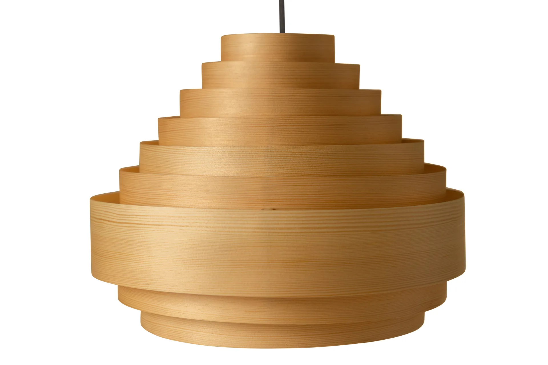 1001 Hans Pendant hanglamp, Mat geolied en gewaxt grenen, Ø38 cm Vaarnii