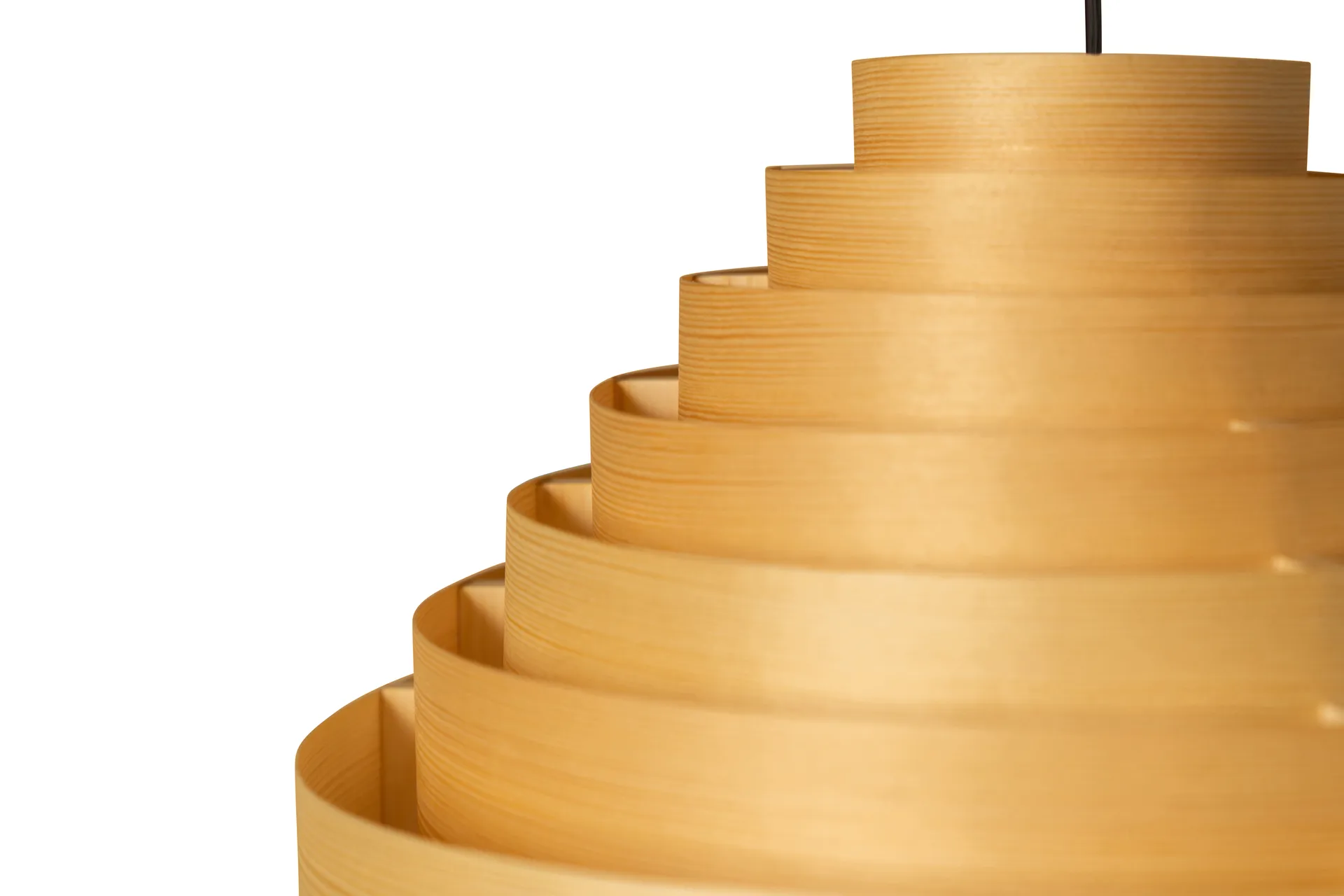 1001 Hans Pendant hanglamp, Mat geolied en gewaxt grenen, Ø38 cm Vaarnii