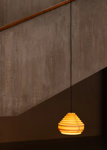 1001 Hans Pendant hanglamp - Mat geolied en gewaxt grenen, Ø38 cm - Vaarnii