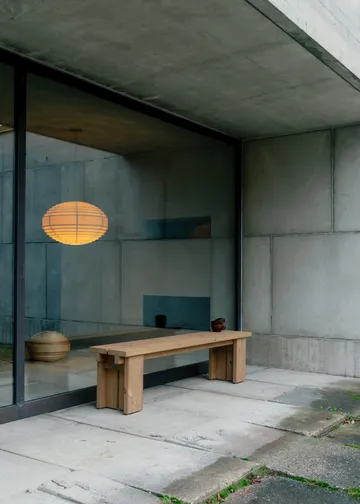 1002 Hans Pendant hanglamp - Mat geolied en gewaxt grenen, Ø46 cm - Vaarnii