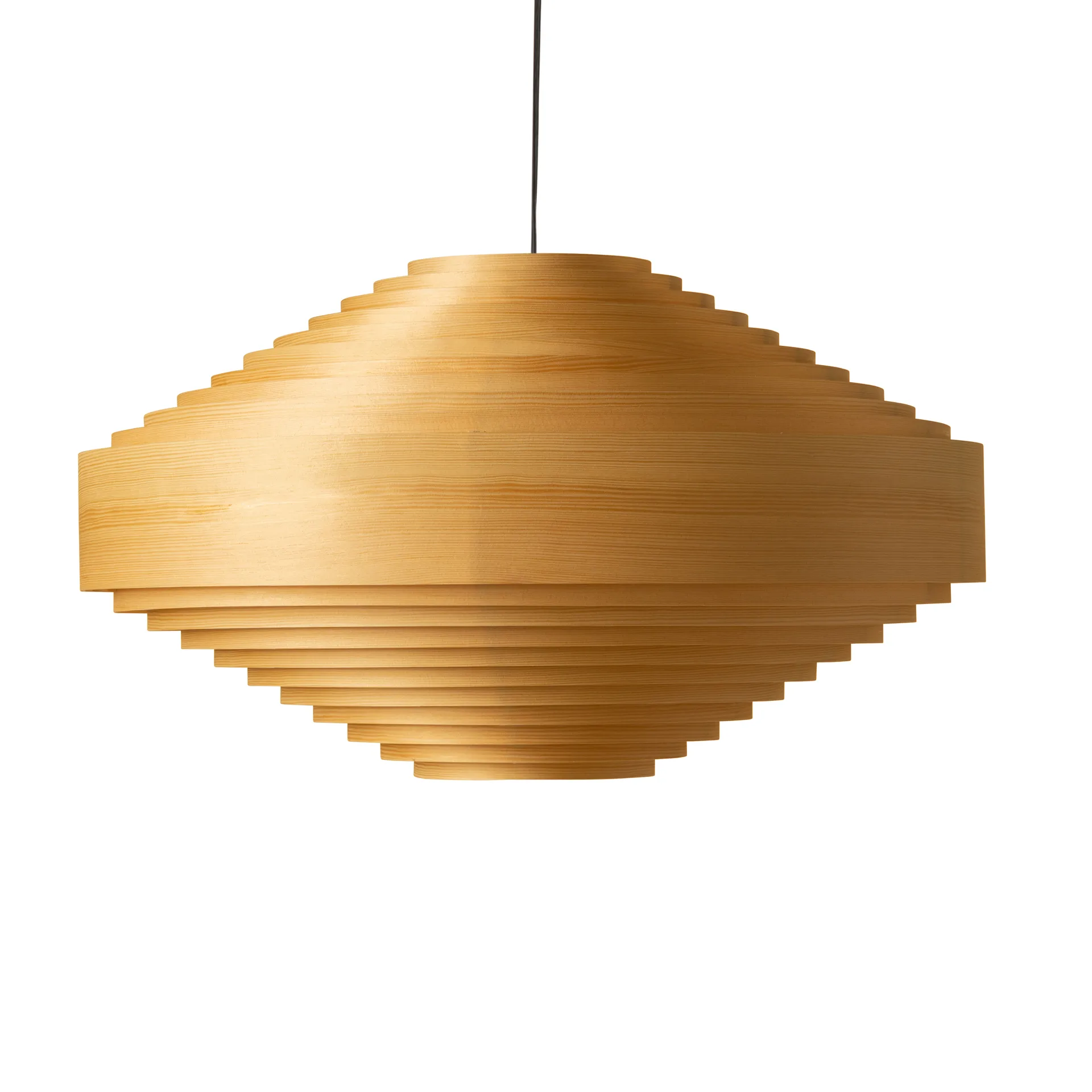 1003 Hans Pendant hanglamp, Mat geolied en gewaxt grenen, Ø60 cm Vaarnii