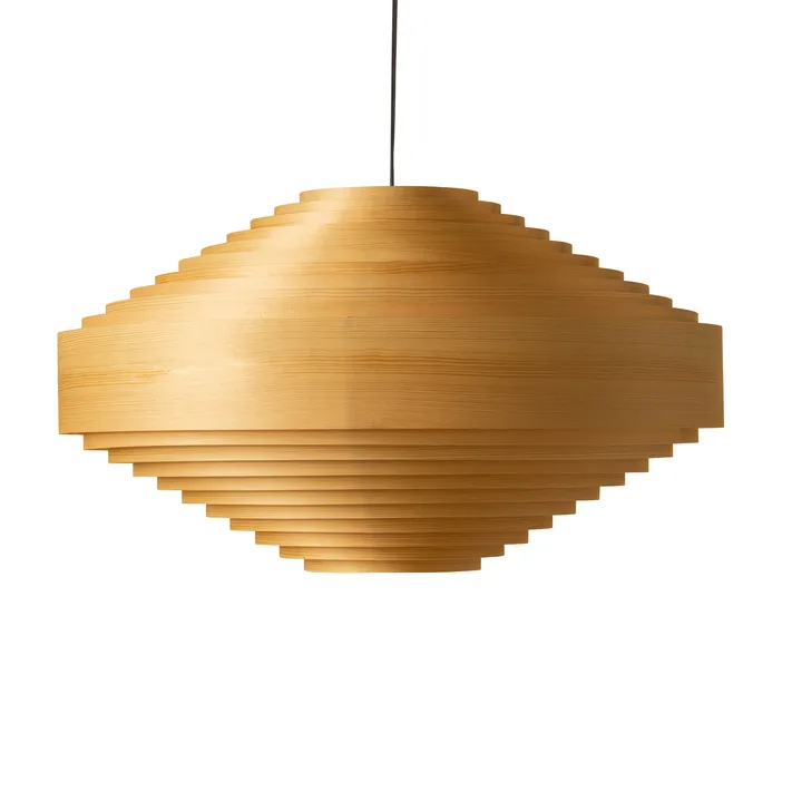 1003 Hans Pendant hanglamp - Mat geolied en gewaxt grenen, Ø60 cm - Vaarnii