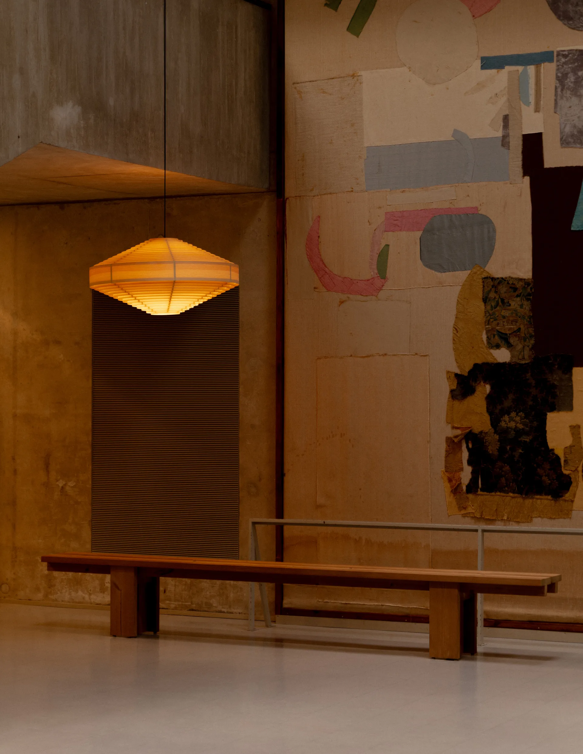 1003 Hans Pendant hanglamp, Mat geolied en gewaxt grenen, Ø60 cm Vaarnii