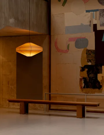 1003 Hans Pendant hanglamp - Mat geolied en gewaxt grenen, Ø60 cm - Vaarnii