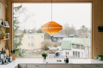 1003 Hans Pendant hanglamp - Mat geolied en gewaxt grenen, Ø60 cm - Vaarnii