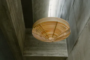 1003 Hans Pendant hanglamp - Mat geolied en gewaxt grenen, XL Ø90 cm - Vaarnii