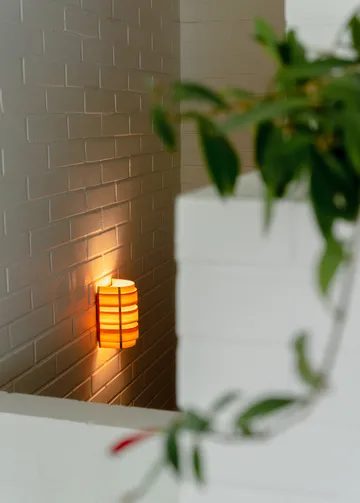 1004 Hans Wall Light wandlamp - Mat geolied en gewaxt grenen, 16x24 cm - Vaarnii