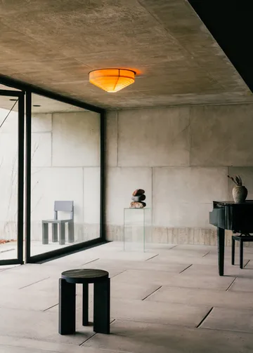 1005 Hans Ceiling Light plafondlamp - Mat geolied en gewaxt grenen, Ø42 cm - Vaarnii