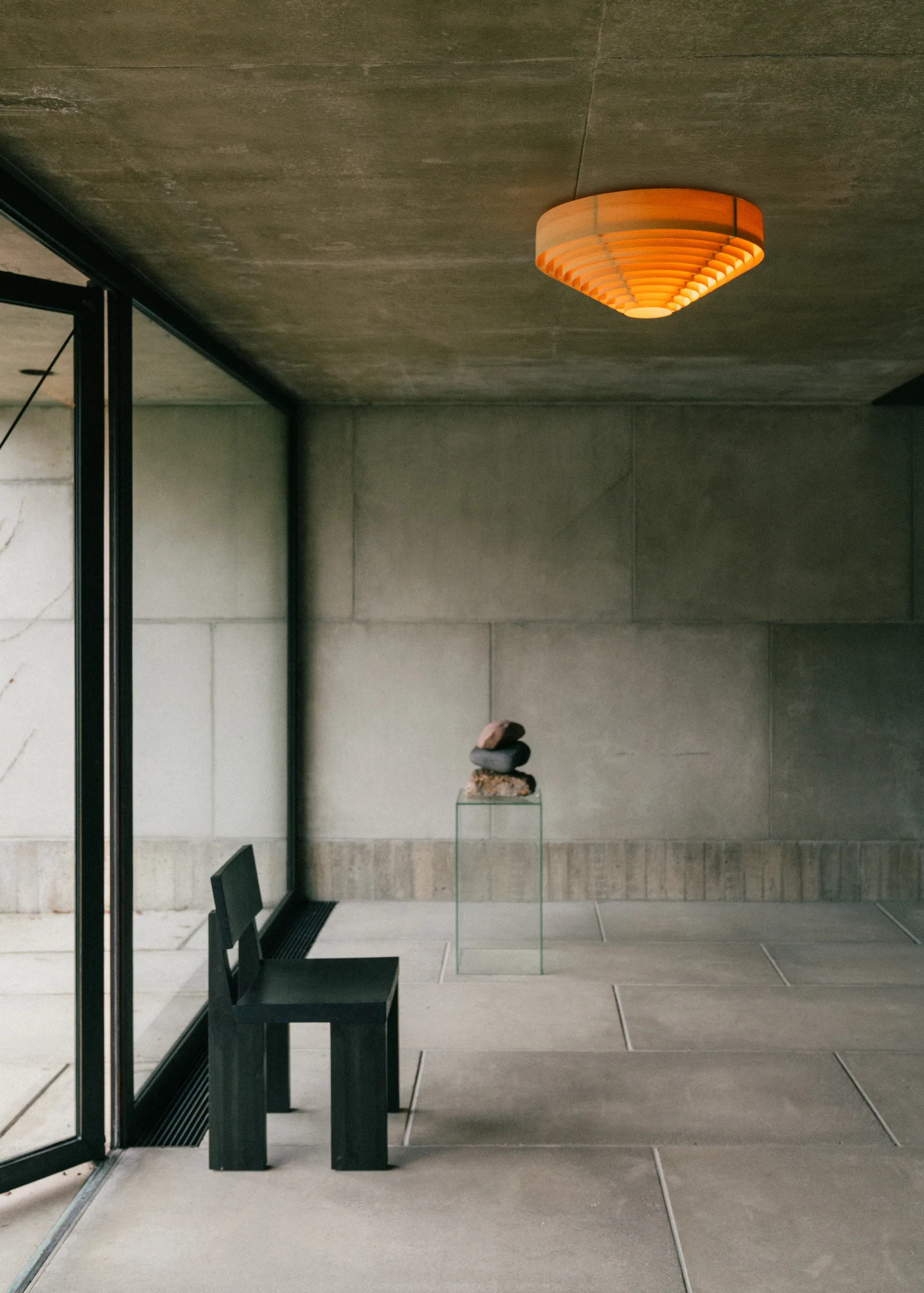 1005 Hans Ceiling Light plafondlamp, Mat geolied en gewaxt grenen, Ø55 cm Vaarnii