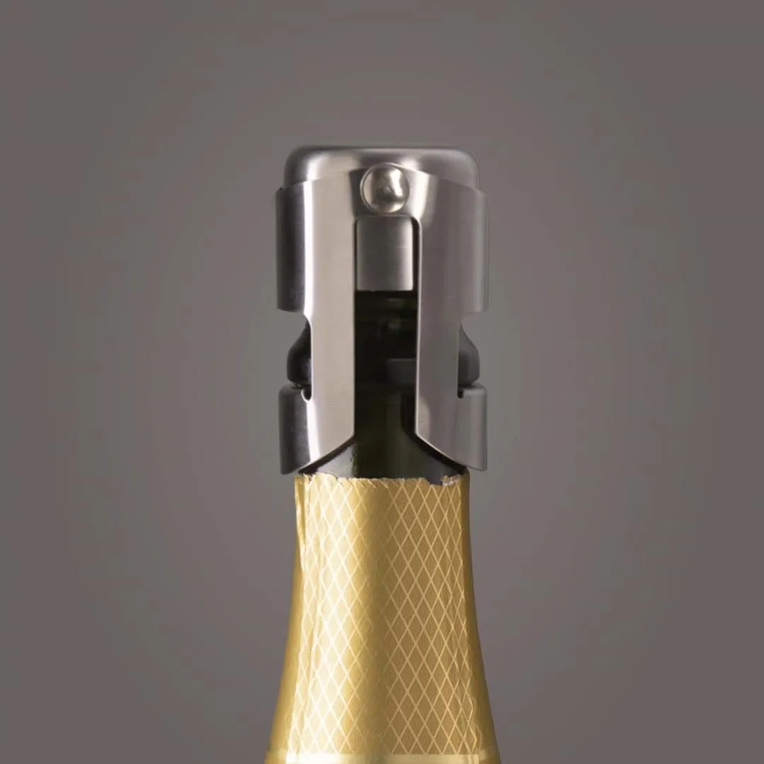 Vacuvin champagne stopper wijnkork, Roestvrij staal Vacuvin