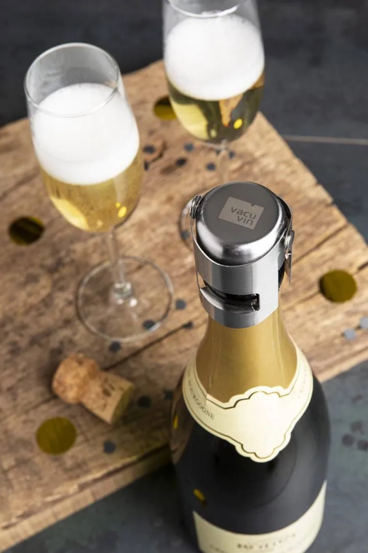 Vacuvin champagne stopper wijnkork, Roestvrij staal Vacuvin