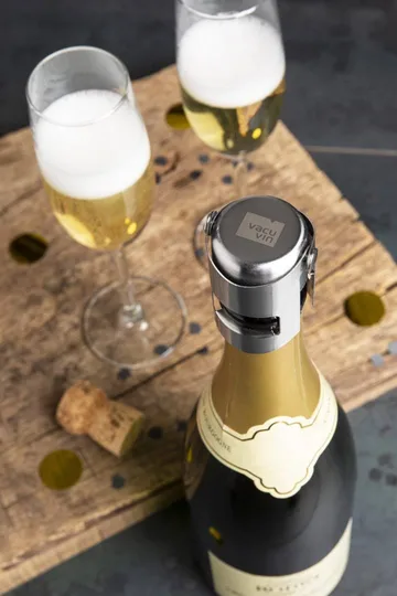 Vacuvin champagne stopper wijnkork - Roestvrij staal - Vacuvin