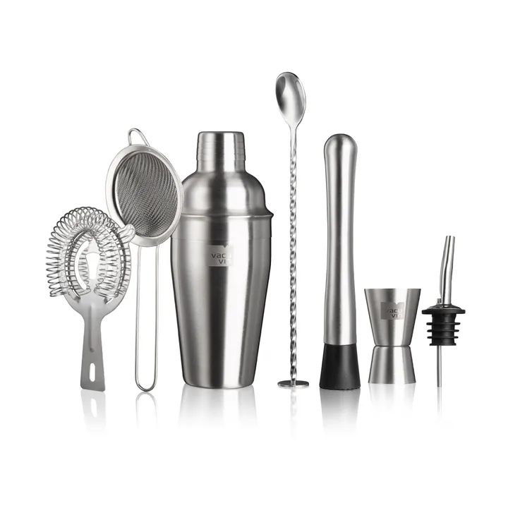 Vacuvin Lovers Bar In A Box cocktailset - Roestvrij staal, 7-delig - Vacuvin
