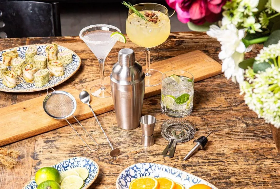 Vacuvin Lovers Bar In A Box cocktailset, Roestvrij staal, 7-delig Vacuvin