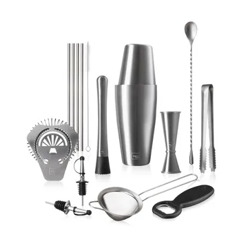 Vacuvin Mixologist Bar In A Box cocktailset - Roestvrij staal, 14-delig - Vacuvin