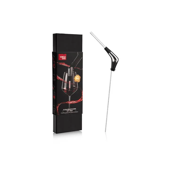 Vacuvin Slow Pourer geschenkset - Zwart - Vacuvin
