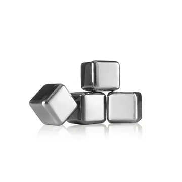 Vacuvin whiskeystenen - Roestvrij staal, 4-pack - Vacuvin