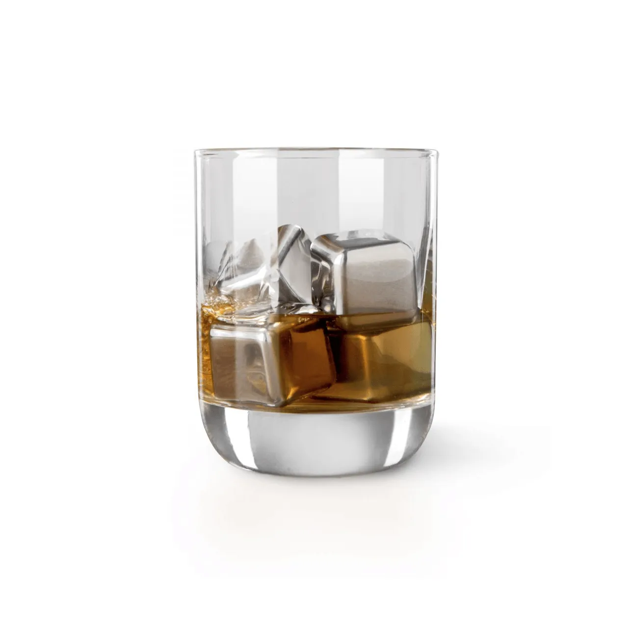Vacuvin whiskeystenen, Roestvrij staal, 4-pack Vacuvin