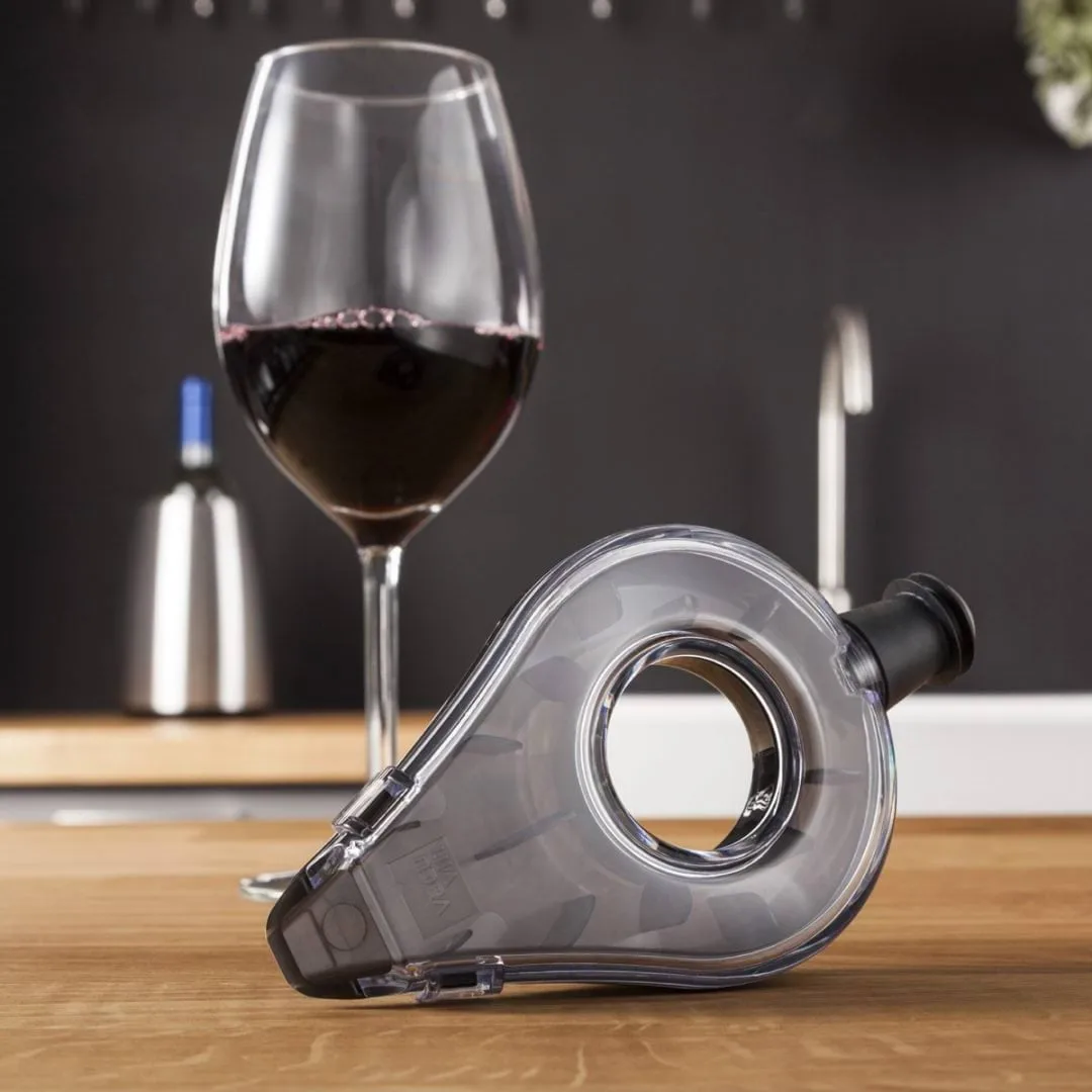 Vacuvin Wine Aerator wijnluftaar, Grijs Vacuvin