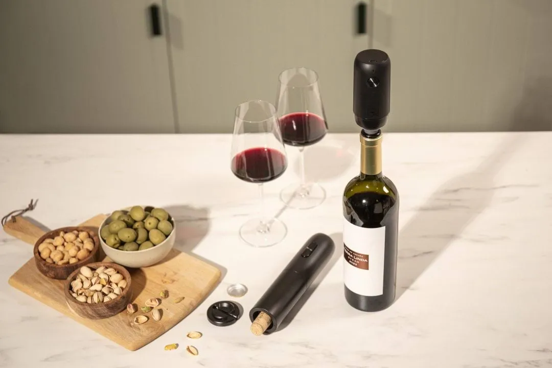 Vacuvin Wine Saver elektrische vacuümpomp, Zwart Vacuvin