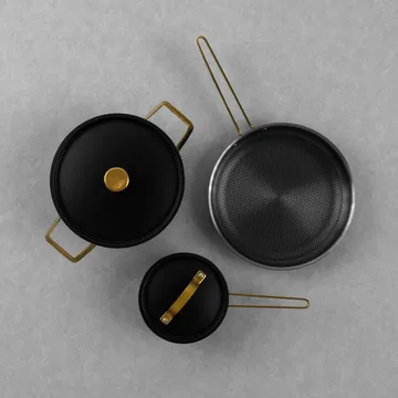 Arvet Viggo Mio kookset - Matzwart-messing, 5-delig - Vargen & Thor