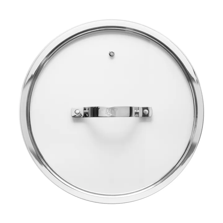 Bas glazen deksel - Zilver, Ø28 cm - Vargen & Thor