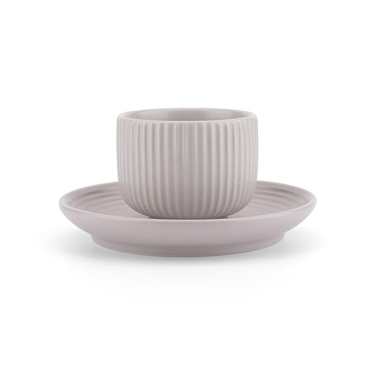 Duga espressokopje met schotel 4-pack, Wit, zandgrijs, antraciet, zwart Vargen & Thor