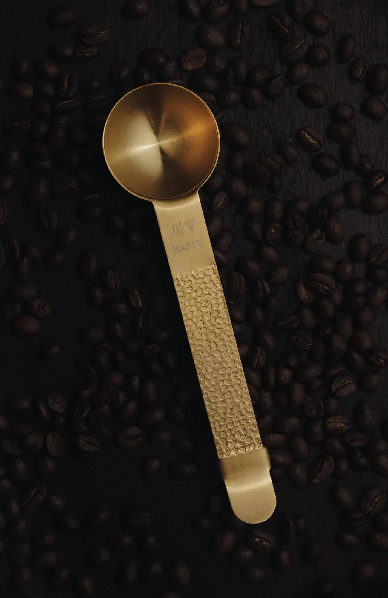 Frost koffiemaatlepel met klem, Messing, 20 ml Vargen & Thor