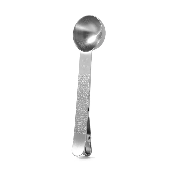 Frost koffiemaatlepel met klem - Zilver, 20 ml - Vargen & Thor