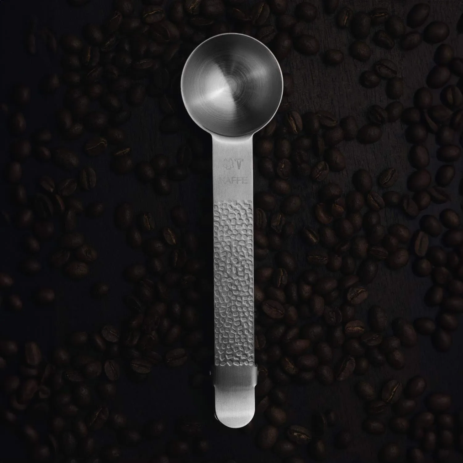 Frost koffiemaatlepel met klem, Zilver, 20 ml Vargen & Thor