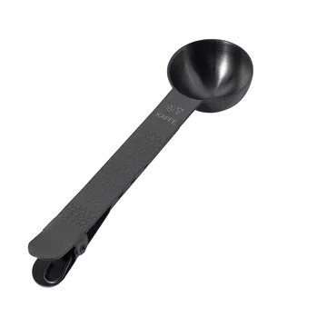 Frost koffiemaatlepel met klem - Zwart, 20 ml - Vargen & Thor