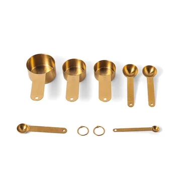 Frost maatbeker-set - Messing, 7 delen - Vargen & Thor