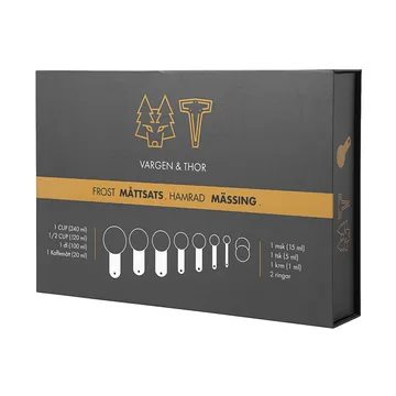 Frost maatbeker-set - Messing, 7 delen - Vargen & Thor