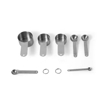 Frost maatbeker-set - Zilver, 7 delig - Vargen & Thor