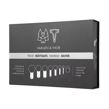 Frost maatbeker-set - Zilver, 7 delig - Vargen & Thor
