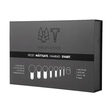 Frost maatbeker-set - Zwart, 7-delig - Vargen & Thor