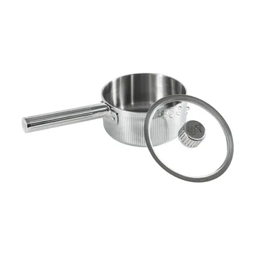 Glima pan - Roestvrij staal, glazen deksel, 1 l - Vargen & Thor