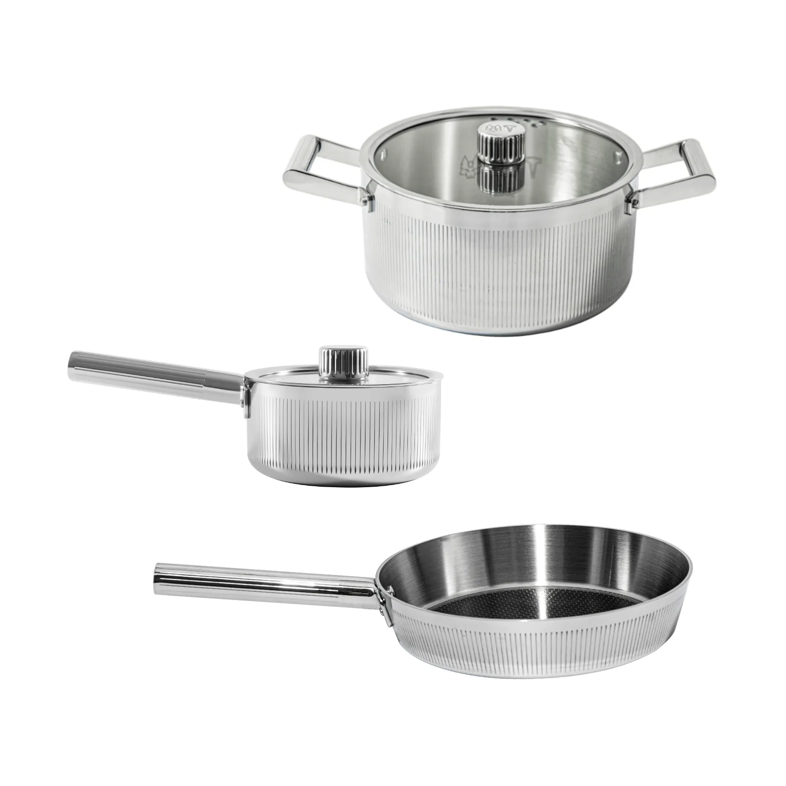 Glima Pro basis kookset, Zilver, 5-delig Vargen & Thor