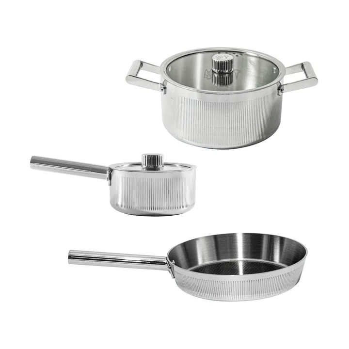Glima Pro basis kookset - Zilver, 5-delig - Vargen & Thor