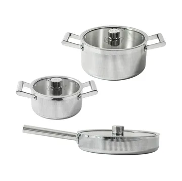 Glima Pro plus pannenset - Roestvrij staal, 6 delen - Vargen & Thor
