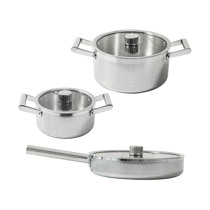 Glima Pro plus pannenset - Roestvrij staal, 6 delen - Vargen & Thor