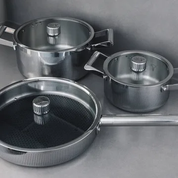 Glima Pro plus pannenset - Roestvrij staal, 6 delen - Vargen & Thor