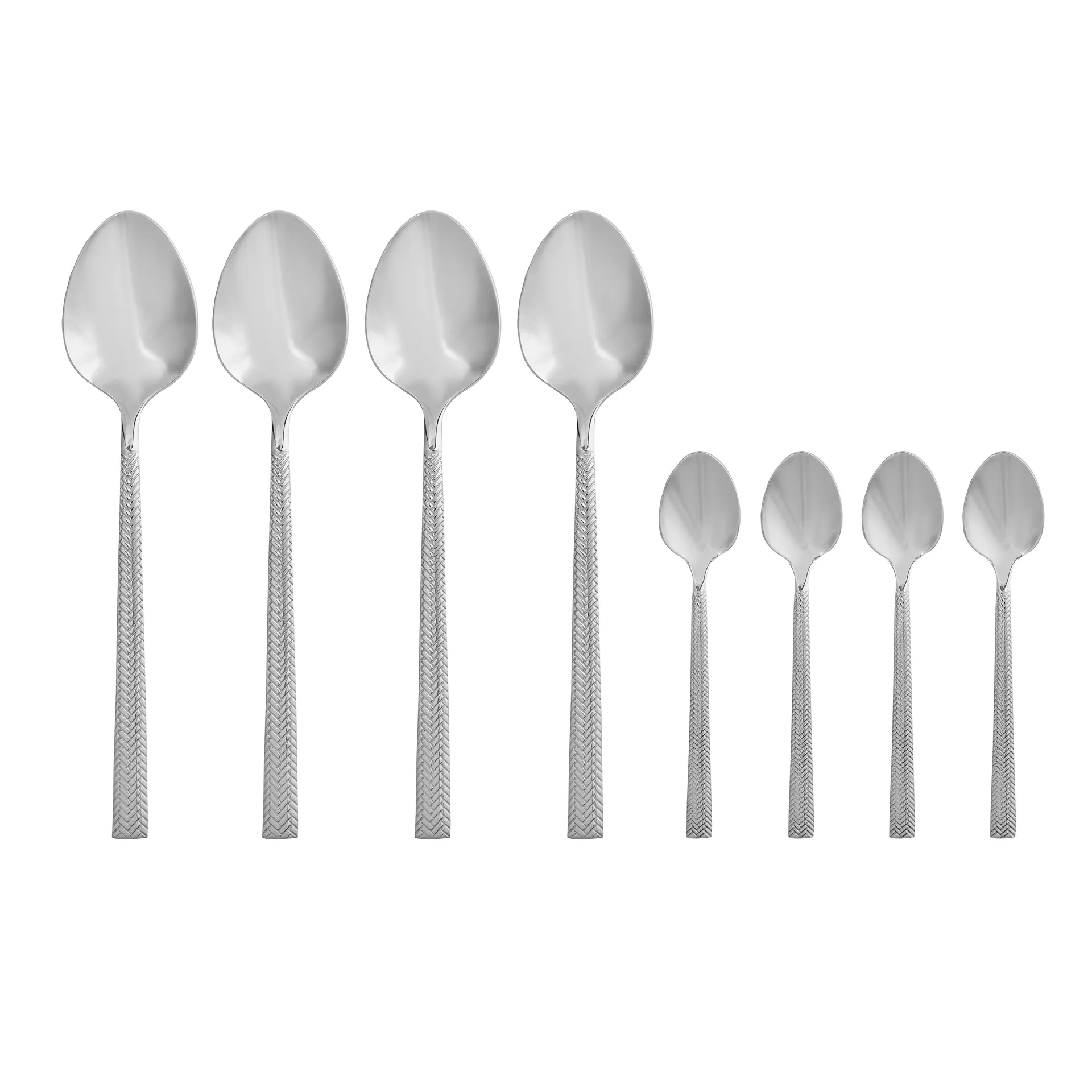 Glöd lepelset, 4 lepels + 4 theelepels Vargen & Thor