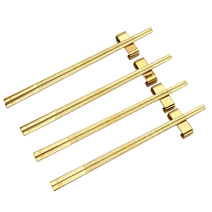 Kito Chopsticks eetstokjes 4-pack - Messing - Vargen & Thor